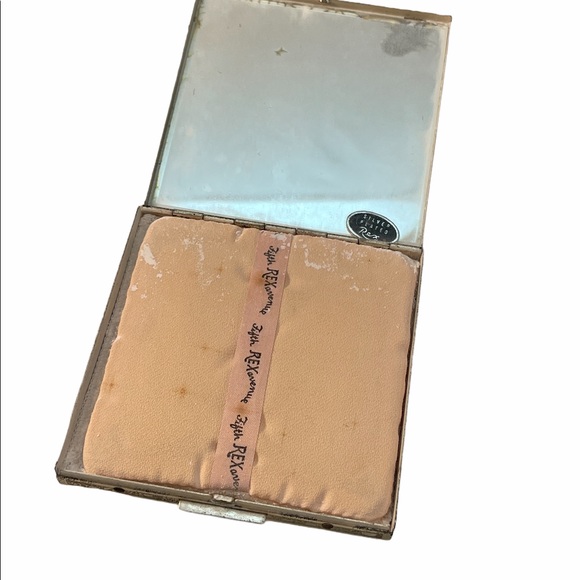 Vintage Fifth Ave Rex Flower sq Compact Powder - Picture 7 of 8